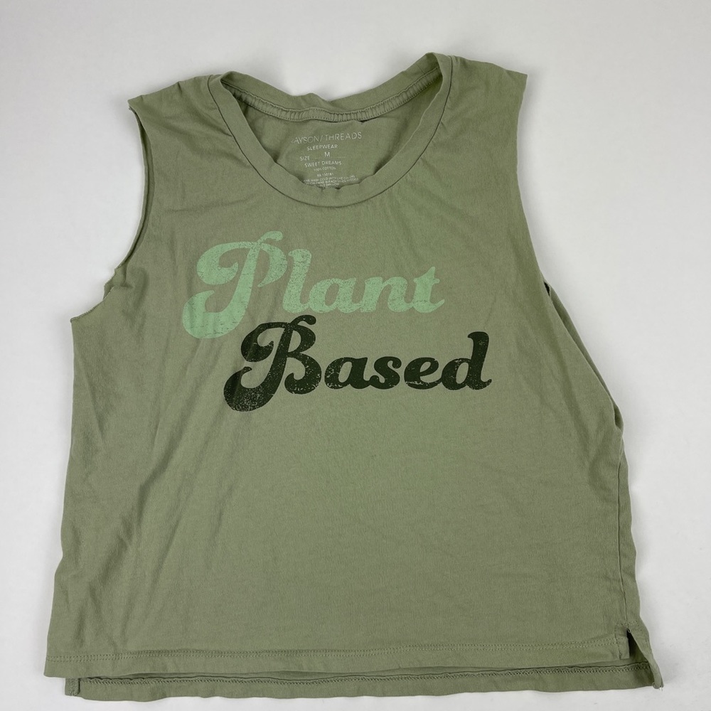 Grayson Threads Sleepwear Tank Top Womens Medium Green